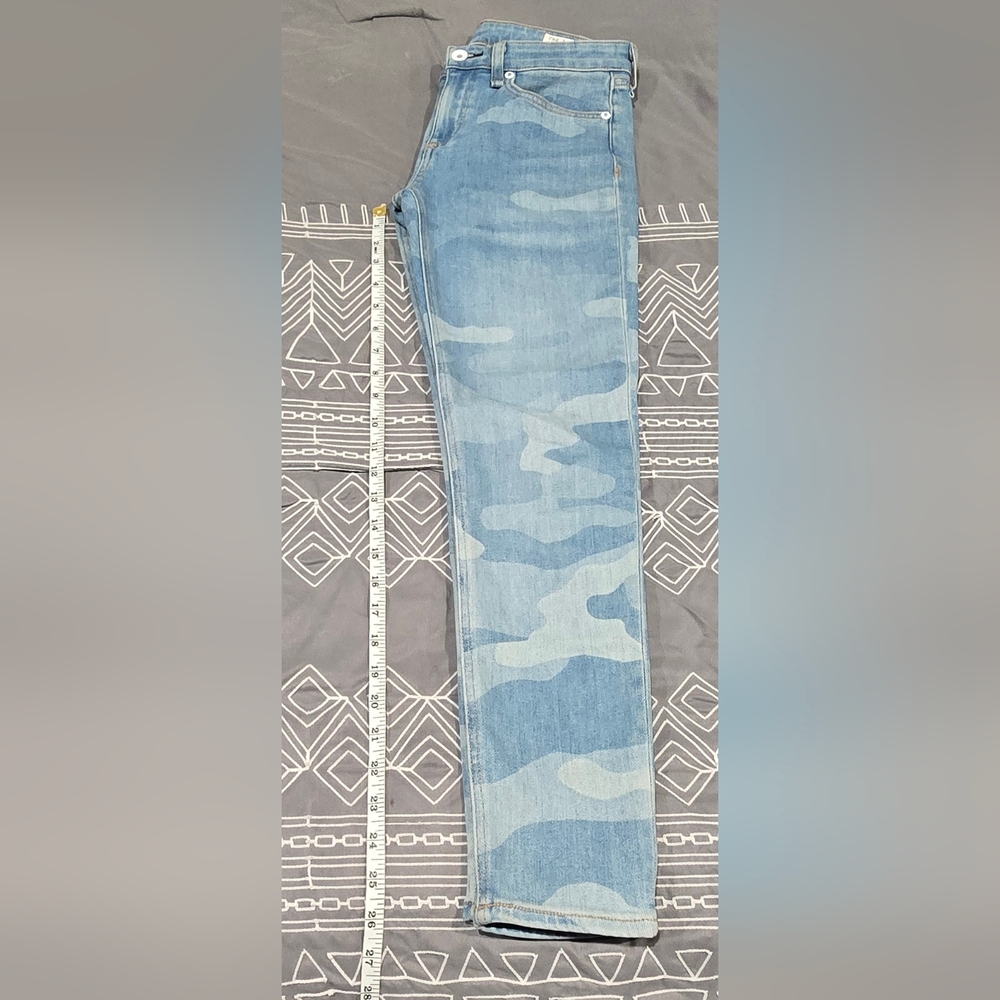 Rag & Bone Cate Midrise Ankle Skinny In Faded Camo Size 25 - Picture 3 of 9